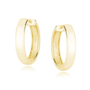 Cercei rotunzi argint placati cu aur galben Ø17 mm Classic DiAmanti KS0251DEG-DIA (Argint 925‰ 3,1 g.)